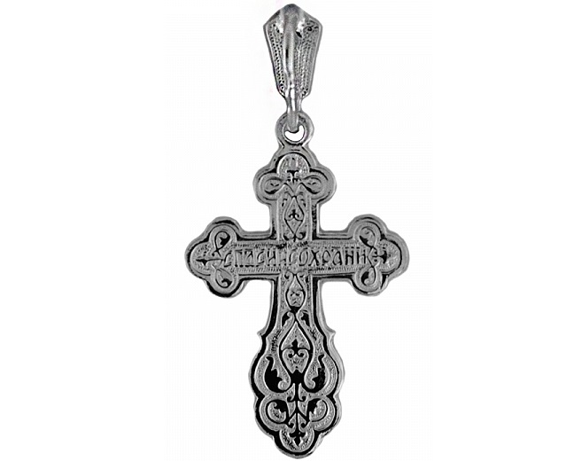 Cast silver cross 3-091i